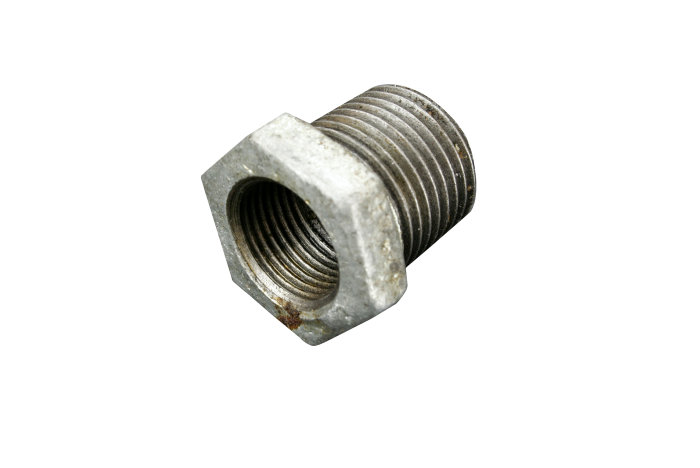 Nippelmuffe galvaniseret 1/2" x 3/8"